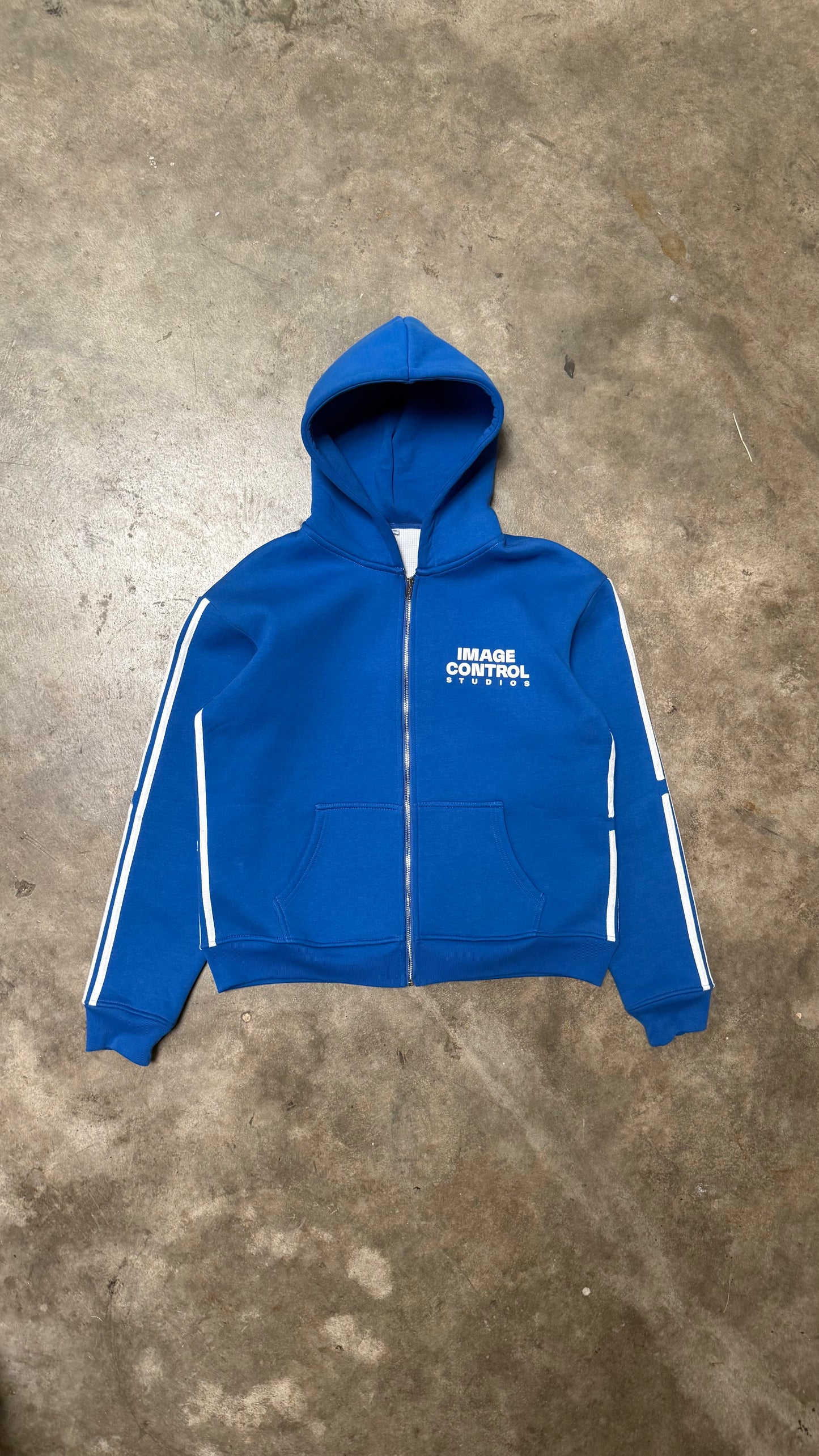 South Korea Stripes Top Jacket (Blue)