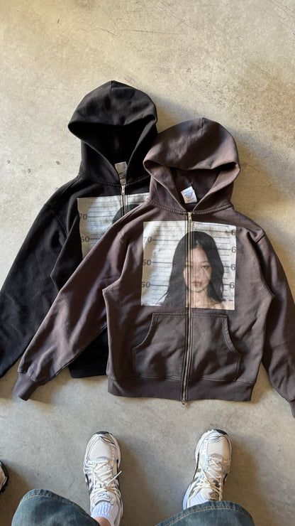 FREE JENNIE KIM VINTAGE ZIP UP