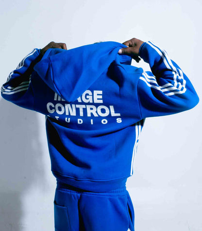 South Korea Stripes Top Jacket (Blue)